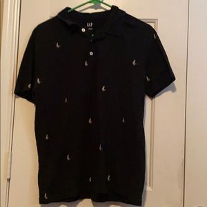 Parakeet spotted Black Polo- GAP